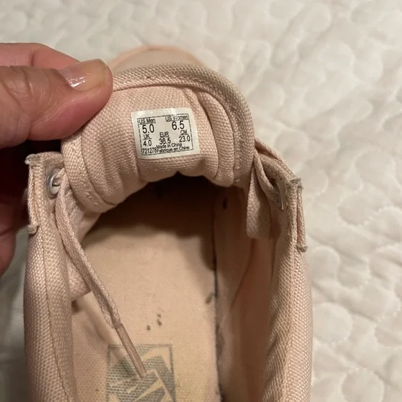 VANS off the wall old skool skaters pink womens 6.5 - Picture 6 of 8